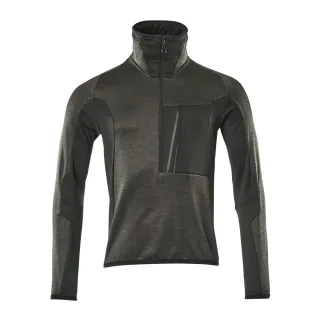 MASCOT Fleecepullover mit kurzem Reißverschluss ADVANCED Dunkelanthrazit / Schwarz Dunkelanthrazit / Schwarz XL - 17003-316-1809-XL