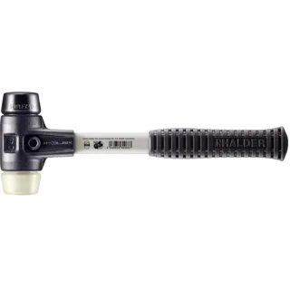 HALDER SIMPLEX - Schonhammer mit verstärktem TE-Gehäuse und Fiberglasstiel, Gummikomposition / Nylon - 3728.040