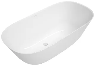 Villeroy & Boch Badewanne Theano , freistehend 1550x750mm weiß alpin, Q155ANH7F200V01 Q155ANH7F200V01