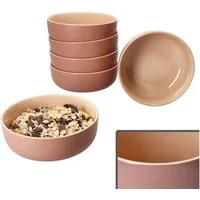 Ritzenhoff & Breker Müslischale Ritzenhoff 6x Jasper Schale Ø14,5cm Puder 360ml Steingut 6 Pers., Steingut