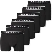 Schiesser Boxershorts Organic Cotton mit sportlichem Webgummibund und SCHIESSER-Logo-Prägung im 6er Pack