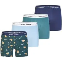 HAPPY SHORTS Boxer Christmas (4-St) Boxershorts, Unterhose, Boxerbriefs