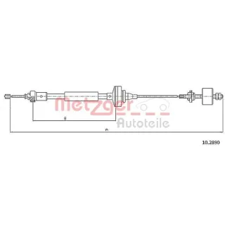 Metzger Kupplungsseil Dacia Logan Sandero 10.2890