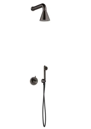 JEE-O cone 05 Wand-Duschkombination mit Handbrause, gun metal, 900-6456 900-6456