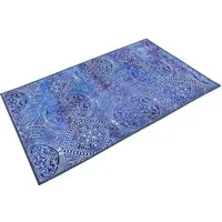 Wecon home Badematte Louis, Höhe 6 mm, rutschhemmend beschichtet, strapazierfähig, fußbodenheizungsgeeignet, Polyester, rechteckig, Vintage Orient Stil, Badezimmerteppich, waschbar