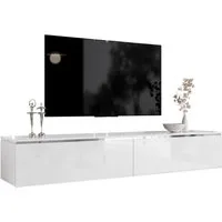 Lookway TV-Schrank AURORA SILVER 180 cm Hängeschrank für den Fernseher Breite: 180 cm
