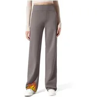 G4Free Palazzohose Damen Palazzohose Weites Bein Mit Taschen Jogginghose weites Bein, Winter-Arbeitshose, elegant, lässig