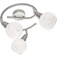 GLOBO LIGHTING LED Deckenleuchte, Leuchtmittel inklusive, Warmweiß, LED Decken Glas Kugel Leuchte Schlaf Gäste Zimmer Flur Spot-