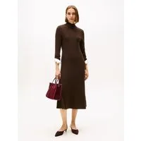 Tommy Hilfiger Strickkleid SOFT WOOL LS MOCK-NK SWT DRESS aus reiner Wolle