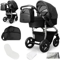 bergsteiger Kombi-Kinderwagen Babywagen Capri 3in1, Kombikinderwagen Komplettset, (10-tlg)