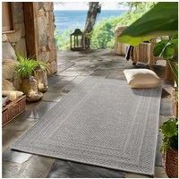 SIMPEX24 Outdoorteppich Boho Design, Läufer, Höhe: 5 mm, Outdoor Teppich Wetterfest Modern Design Wohnzimmer Küchen Terrasse