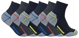 Herren gepolstert Baumwolle Low Cut Knöchel Arbeit Socken für Stahl Toe Stiefel