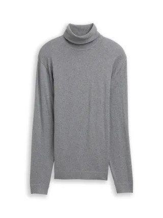 Tom Tailor - Rollkragenpullover mit Kaschmir-Anteil classic dark grey melange - Gr. - XXL