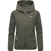 Ragwear Outdoorjacke Dizzie A YOUMODO Leichte Übergangsjacke mit großer Kapuze