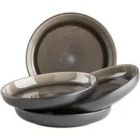 MÄSER Suppenteller NIARA, Teller Set, Steinzeug, (4 St)