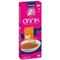 Vitakraft Drink Huhn-Geschmack + Taurin 5 x 30 g, Trockenfutter für: Katze