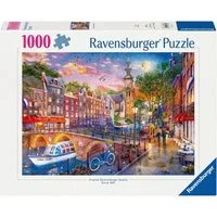 Ravensburger Puzzle Sonnenuntergang Amsterdam 1000p, 1000 Puzzleteile, Made in Germany