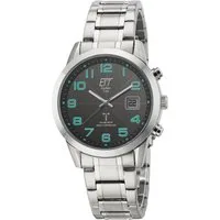 ETT Funkuhr Gobi EGS-11500-22M, Armbanduhr, Solar, Herrenuhr, Edelstahlarmband, analog, digital