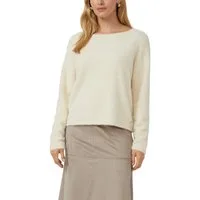 s.Oliver BLACK LABEL Strickpullover flauschig, mit U-Boot-Ausschnitt