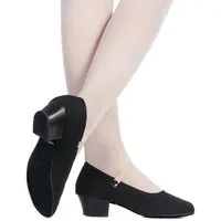 tanzmuster Charakterschuhe Ruby 3,8 cm Absatz Tanzschuh zum Reinschlüpfen fürs Kinder Ballett