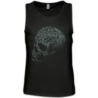 Urban Backwoods Tanktop Ornament Skull I Ärmelloses T-Shirt Schädel Dead Death Totenschädel Totenkopf Tattoo Art Rockabilly