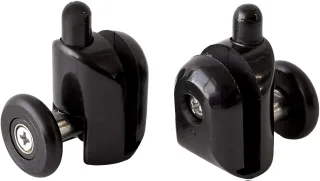 Neuesbad BOTTOM DETACHABLE ROLLERS, Schwarz, für 5MM Glas (2 PCS) NB1DEXKCF2RN051
