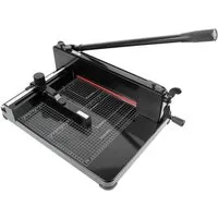 LMG Germany Papierschneidegerät Opticut 400 Stapelschneider A4, 400 Blatt, Schwere Ausführung, Robust, 400 Blatt, HSS-Messer, Softfoam-Balken, Sicherheitsgeprüft