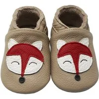 Yalion Leder Baby-Lauflernschuhe, weich, rutschfest, handgefertigt Krabbelschuh Baby Schuh aus echtem Leder,Barfußgefühl & rutschfester Sohle