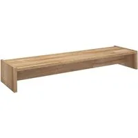 CARO-Möbel Monitorständer ZOOM, (Bildschrimerhöhung 100cm für 2 Monitore Schreibtischaufsatz wildeiche)