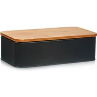 Zeller Present Brotkasten Bamboo, Bambus, Metall, (1-tlg), Länge ca. 42,5 cm