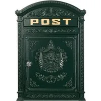 Moritz Briefkasten Briefkasten Englischer Postkasten Wandmontage grün Nostalgie