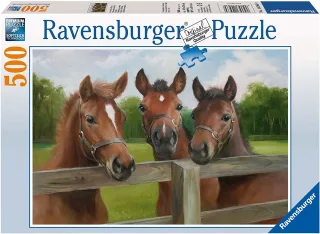 Ravensburger Puzzle 14566 - Friedliche Pferde [500 Teile]