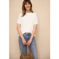 STREET ONE STUDIO Spitzenshirt im soften Baumwoll-Mix