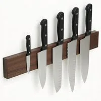 Kibun Wand-Magnet Messer-Leiste Magnetleiste aus Holz 40 cm Messerhalter (1tlg), Werkzeug Wandhalter für Küchenorganisation inkl. Montagematerial