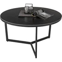 Stolkom Sp.z.o.o. Couchtisch HARPER 1, rund Keramik, Tisch-Platte marmorisiert