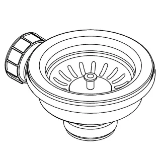 GROHE Stopfen 42589 für Küchenspülen cool sunrise gebürstet, 42589GN1 42589GN1