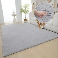 OTTO home Hochflor-Teppich Microfaser Teppich Magong, besonders weich, sehr feiner Flor, rechteckig, Höhe: 30 mm, uni, Wohnzimmer, Schlafzimmer, Kinderzimmer, auch rund und als Läufer