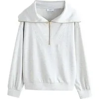 Next Sweater Jersey-Pullover mit halbem Reißverschluss (1-tlg)