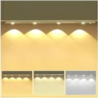 Athlix LED Unterbauleuchte LED Unterbauleuchte LED Unterbauleuchte kabellos, wiederaufladbar, LED fest integriert, mit Bewegungssensor, 60 Std. Laufzeit, 3000K-6500K weiß verstellbar