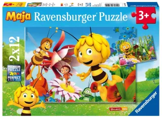 Ravensburger 07594 - Biene Maja auf der Blumenwiese (2x12 Teile)