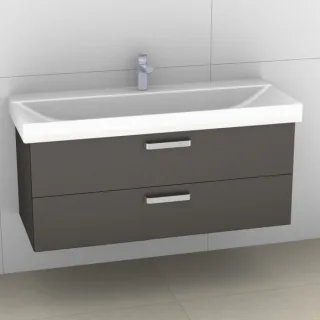 Artiqua 413 Waschtischunterschrank für Xeno 2 500551, 500552 (ehem. 127020, 127023) Stahlgrau Metall 413-WU2L-K132-7141-88