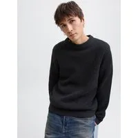 Jack & Jones Rundhalspullover JJEDOVER KNIT CREW NECK SN Baumwollmischung, regular fit