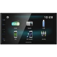 KENWOOD DMX125DAB 2-DIN DAB+ Bluetooth Apple Android Autoradio Autoradio (RDS, AM/FM Radio, Animiertes Display, Bluetooth, DAB+, Freisprecheinrichtung, Touchscreen, DAB)