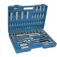 Falon-Tech Bit- und Steckschlüsselset Steckschlüssel Satz Ratschenkasten Nusskasten Werkzeug Koffer Set, 94-St.