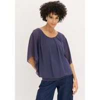 bonprix Chiffonbluse Oversize-Passform, für festliche Anlässe, mit elastischem Bund