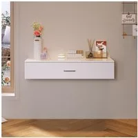 SONNI Schminktisch Weißer Schminktisch,Schreibtische, wandmontierte Tische