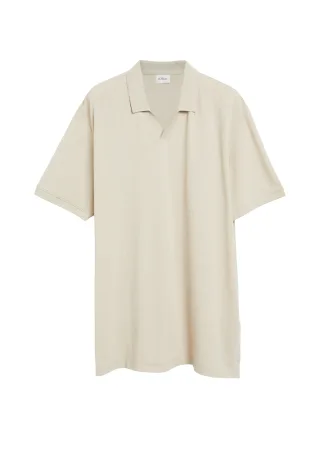 s.Oliver - Polo-Shirt beige - Gr. - 3XL