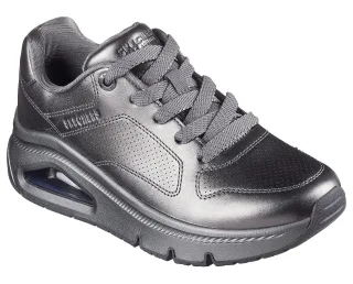 Skechers Sneaker "UNO ICON - LUSTROUS AIR" Keilsneaker, Plateausneaker, Schnürschuh im Metallic Look
