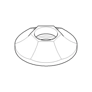 Dornbracht Ros.schub up/abgang da=60 092737003-09 messing