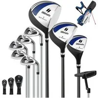 COSTWAY Golfschläger + Golfbag Golfset, Herren, 9 - teilige Einsteigerset
